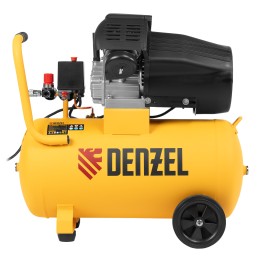 Denzel Компрессор воздушный прям. привод DCV1800/50, 1,8 кВт, 50 литров, 320 л/мин 58168