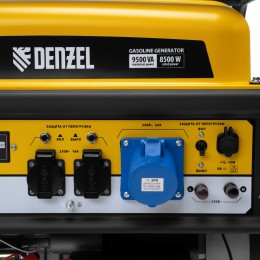Denzel Генератор бензиновый PS-95EA-PRO, 9,5 кВт, 230 В, 40 л, разъём ATS, эл.старт 946935
