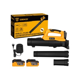 DEKO Воздуходувка садовая аккумуляторная DKBL21, 20В, 2x4.0Ач
