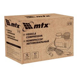 Matrix Компрессор автомобильный С-12, 12 В, 17 атм., 12 л/мин 58100