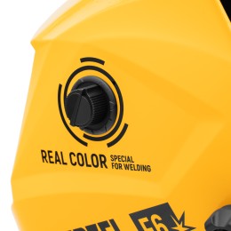 Denzel Щиток защитный лицевой (маска сварщика) F6, см. окно 93х43, Real Color, DIN4/5-8/9-13 89716