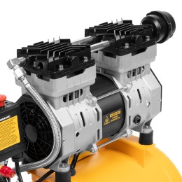 Denzel Компрессор DLS950/24 безмаслянный малошумный 950 Вт, 165 л/мин, ресивер 24 л 58026