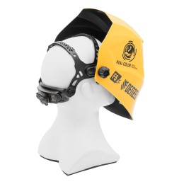 Denzel Щиток защитный лицевой (маска сварщика) F6, см. окно 93х43, Real Color, DIN4/5-8/9-13 89716