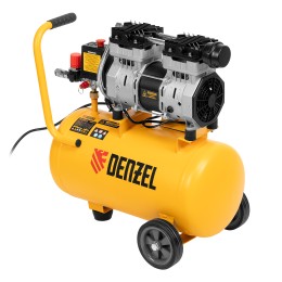 Denzel Компрессор DLS950/24 безмаслянный малошумный 950 Вт, 165 л/мин, ресивер 24 л 58026