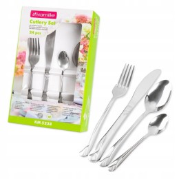 Kamille Набор столовых приборов 24 предмета KM-5238R из нержавеющей стали