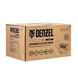 Denzel Лебедка автомобильная электрическая LB-2000, 2.2 т, 3.2 кВт, 12 В 52021