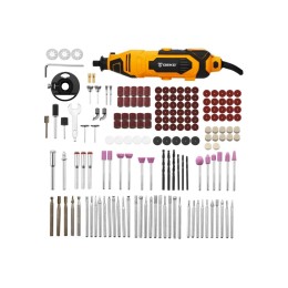 DEKO Электрический гравер DKRT200E с регулировкой скорости, 200 Вт + набор аксессуаров 175 штук