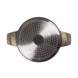 ENDEVER Кастрюля алюминиевая BLACKWOOD-242 с крышкой Ø24 см