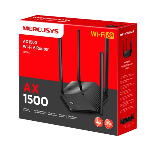 Беспроводной  маршрутизатор MERCUSYS MR60X (AX1500)
