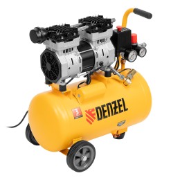 Denzel Компрессор DLS950/24 безмаслянный малошумный 950 Вт, 165 л/мин, ресивер 24 л 58026