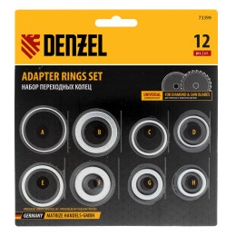 Denzel Кольца переходные 32х30, 30х25,4, 25,4х22.2, 22.2х20, 20х16, 30х22.2, 25.4х16, 22.2х16 мм. 73399