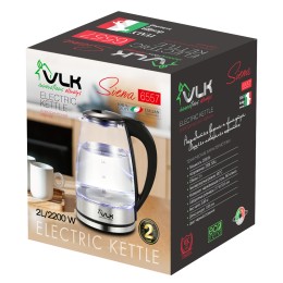 VLK Чайник Siena-6557, черный/стальной