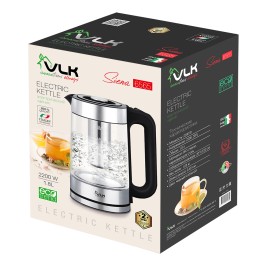 VLK Чайник Siena-6565, черный/стальной