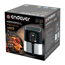 Endever Аэрогриль Skyline AF-130, черный/стальной