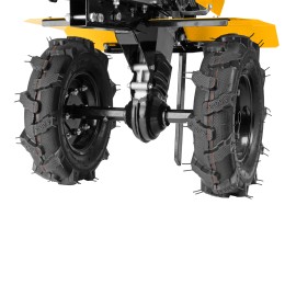 Denzel Мотоблок DPT-170, 7 л.с., ремен.сцеп, шир 85 см, глуб 35 см,фрез 3х3,ШОМ,скор 2В/1Н,кол 8" 56431