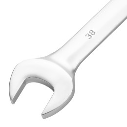 Сибртех Ключ комбинированный 38мм, никелированный 14925