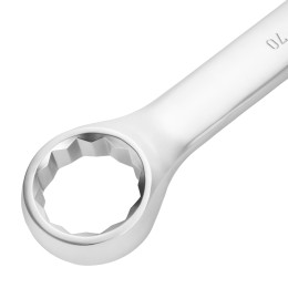 Сибртех Ключ комбинированный 70мм, никелированный 14932