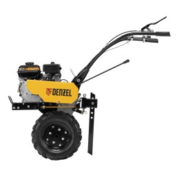 Denzel Мотоблок DPT-170, 7 л.с., ремен.сцеп, шир 85 см, глуб 35 см,фрез 3х3,ШОМ,скор 2В/1Н,кол 8" 56431