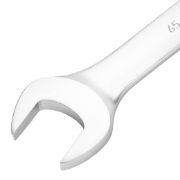 Сибртех Ключ комбинированный 65мм, никелированный 14931