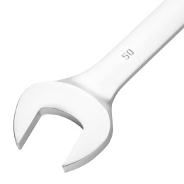 Сибртех Ключ комбинированный 50мм, никелированный 14928