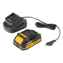 Denzel Портативная аккумуляторная газонокосилка CLM-22, Li-ion, 20В, 220 мм 58860