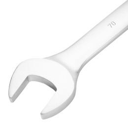 Сибртех Ключ комбинированный 70мм, никелированный 14932