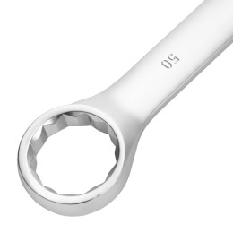 Сибртех Ключ комбинированный 50мм, никелированный 14928