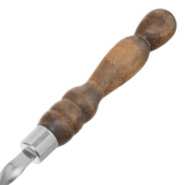 Palisad Шашлычный набор, 9 предметов в сумке (шампуры / шампура, вилка-шампур, нож, кочерга), нержавеющая сталь, деревянная рукоятка 69754