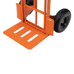 Сибртех Тележка ручная двухколесная TTP2-01.00.000, грузоподъемность 190 кг, пневматические колеса d 260 мм, платформа 580 х 290 мм 68944