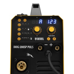 Denzel Аппарат инвертор. полуавтомат. cварки IMIG-200SP Pulse, 200 А, ПВ 60%, катушка 5 кг 94362