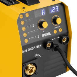 Denzel Аппарат инвертор. полуавтомат. cварки IMIG-200SP Pulse, 200 А, ПВ 60%, катушка 5 кг 94362