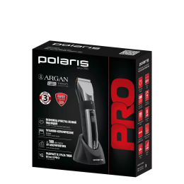 POLARIS Машинка для стрижки PHC-3017RC черный/хром