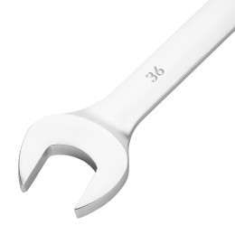 Сибртех Ключ комбинированный 36мм, никелированный 14924