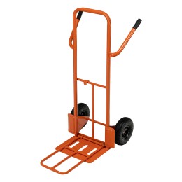 Сибртех Тележка ручная двухколесная TTP2-01.00.000, грузоподъемность 190 кг, пневматические колеса d 260 мм, платформа 580 х 290 мм 68944