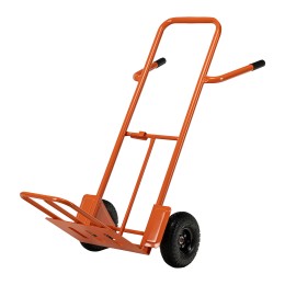 Сибртех Тележка ручная двухколесная TTP2-01.00.000, грузоподъемность 190 кг, пневматические колеса d 260 мм, платформа 580 х 290 мм 68944