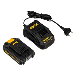 Denzel Машина шлифовальная эксцентриковая аккумуляторная COS-125, 18В Li-Ion 28470