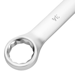 Сибртех Ключ комбинированный 34мм, никелированный 14923