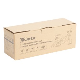 Matrix Цепная мини-пила аккумуляторная, MCS-100, шина 100 мм, Li-Ion, 20 В 58640
