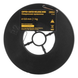 Denzel Омедненная проволока ER70S-6, диам. 0,8 мм, 1 кг, диам. катушки D100 97540
