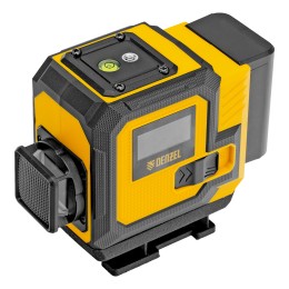 Denzel Лазерный уровень мультипризменный DLV-360-3C, 30 м, зеленый луч, Li-Ion 2,4 Aч, кейс 35080