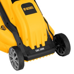 Denzel Газонокосилка электрическая GMC-2000, шир. 44см, 2000 Вт, 6 уров., травосб. 45 л 96630