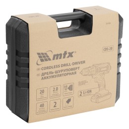 Matrix Дрель-шуруповерт аккумуляторная CDS-20, Li-Ion, 20 В MTX 26186