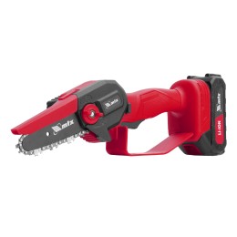 Matrix Цепная мини-пила аккумуляторная, MCS-100, шина 100 мм, Li-Ion, 20 В 58640