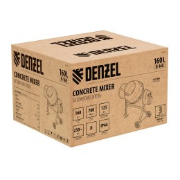 Denzel Бетоносмеситель B-160, 700 Вт, 160 л 95422