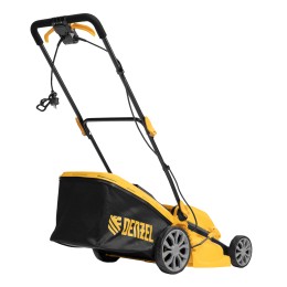 Denzel Газонокосилка электрическая GMC-2000, шир. 44см, 2000 Вт, 6 уров., травосб. 45 л 96630