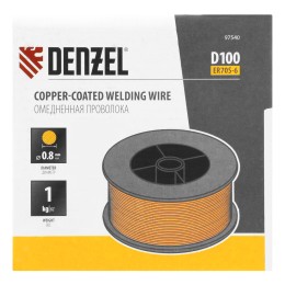 Denzel Омедненная проволока ER70S-6, диам. 0,8 мм, 1 кг, диам. катушки D100 97540