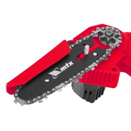 Matrix Цепная мини-пила аккумуляторная, MCS-100, шина 100 мм, Li-Ion, 20 В 58640