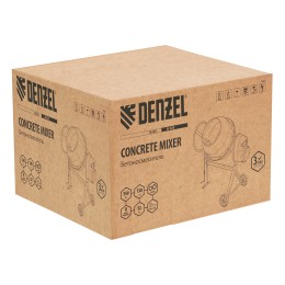 Denzel Бетоносмеситель B-125, 550 Вт, 130 л 95421