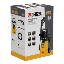Denzel Моечная машина высокого давления R-170D, 1800 Вт, 170 бар, 380 л/ч, с барабаном 58263