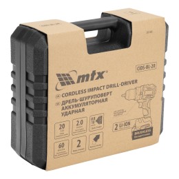 Matrix Дрель-шуруповерт аккумуляторная ударная бесщет. CIDS-BL-20, Li-Ion, 20 В 26188